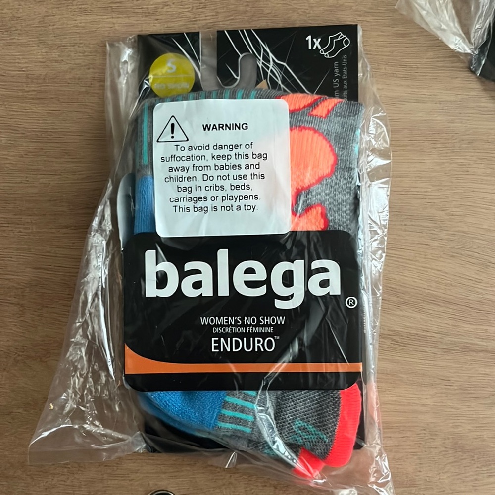 Balega running socks. Small.